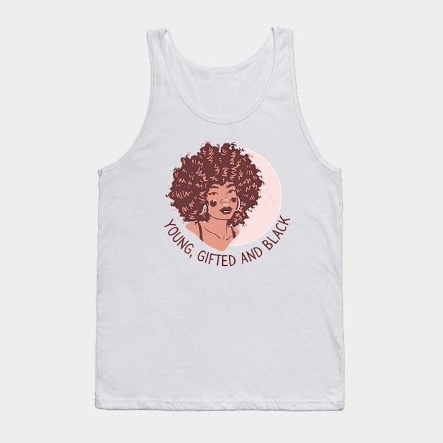 Young Gifted and Black Girl Tank Top by Mish-Mash